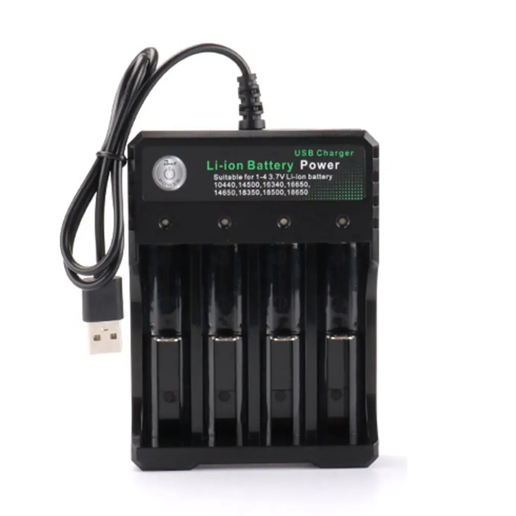 Зарядное устройство для аккумуляторов 3,7 в 18650, 4 порта, зарядное устройство с usb-разъемом, универсальные аксессуары для электроинструментов