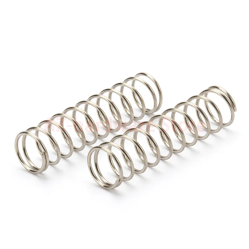 304 Stainless Steel Compression Spring, Return Spring, Steel Wire Diameter0.2~0.3mm Outside Diameter1.5~6mm 10 Pcs