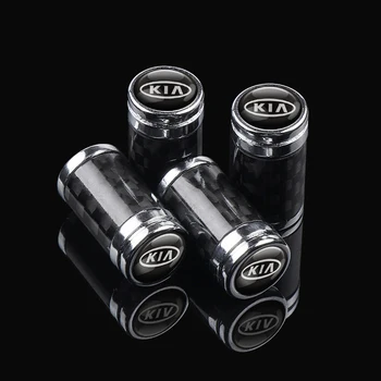 

4PCS Carbon fiber Wheel Tire Valve Stem Caps Cover For Kia Ceed Rio Sportage R K3 K4 K5 Ceed Sorento Cerato Optima Accessories
