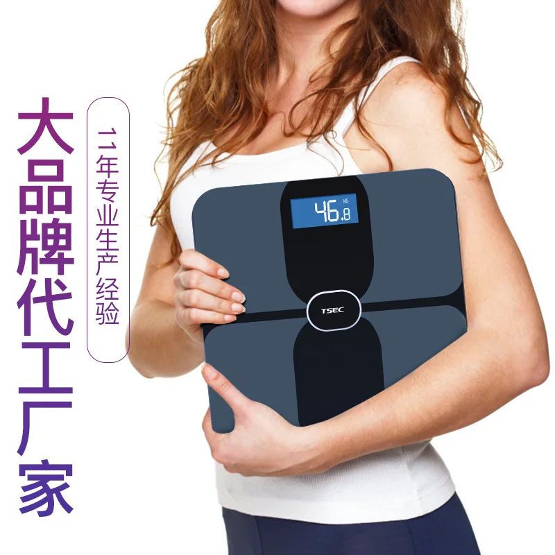 

Tiansheng Source Multi-functional Ito Bluetooth Body Fat Scale Intelligent Electronic Scale Human APP Connection Body Fat Said