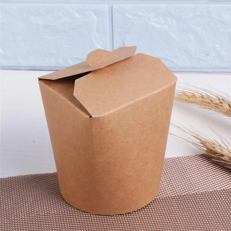 50 шт 16 унций крафт-бумажные ведра одноразовые контейнеры для готовки еды посылка вечерние коробки