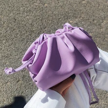 Solid Color Pleated Women's Bags Mini Buckle Shoulder Messenger Bag Women Crossbody Bags totes Handbags Evening Clutch Purse Solid Color Pleated Women's Bags Mini Buckle Shoulder Messenger Bag Women Crossbody Bags totes Handbags Evening Clutch Purse