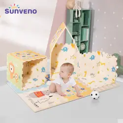 Sunveno детский игровой коврик XPE Водонепроницаемый мягкой пены коврик для ползания Разделение совместных блокируя Плитки 55x55 см 6 шт./компл