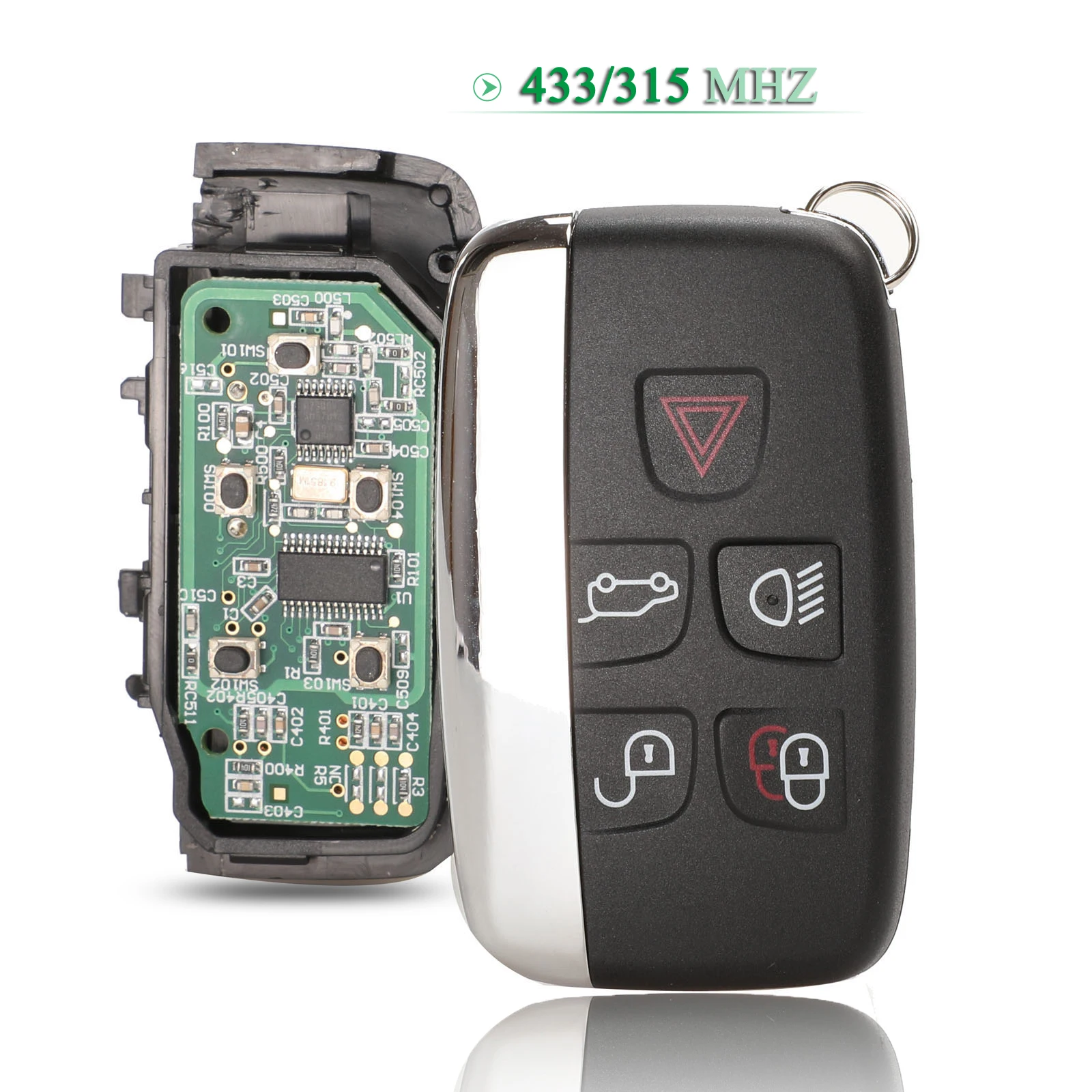 Jingyuqin 5 Pulsanti 315/433Mhz Chiave Auto Remota Per Land Rover Discovery 4 Freelander Per Range Rover Sport Evoque Sostituzione