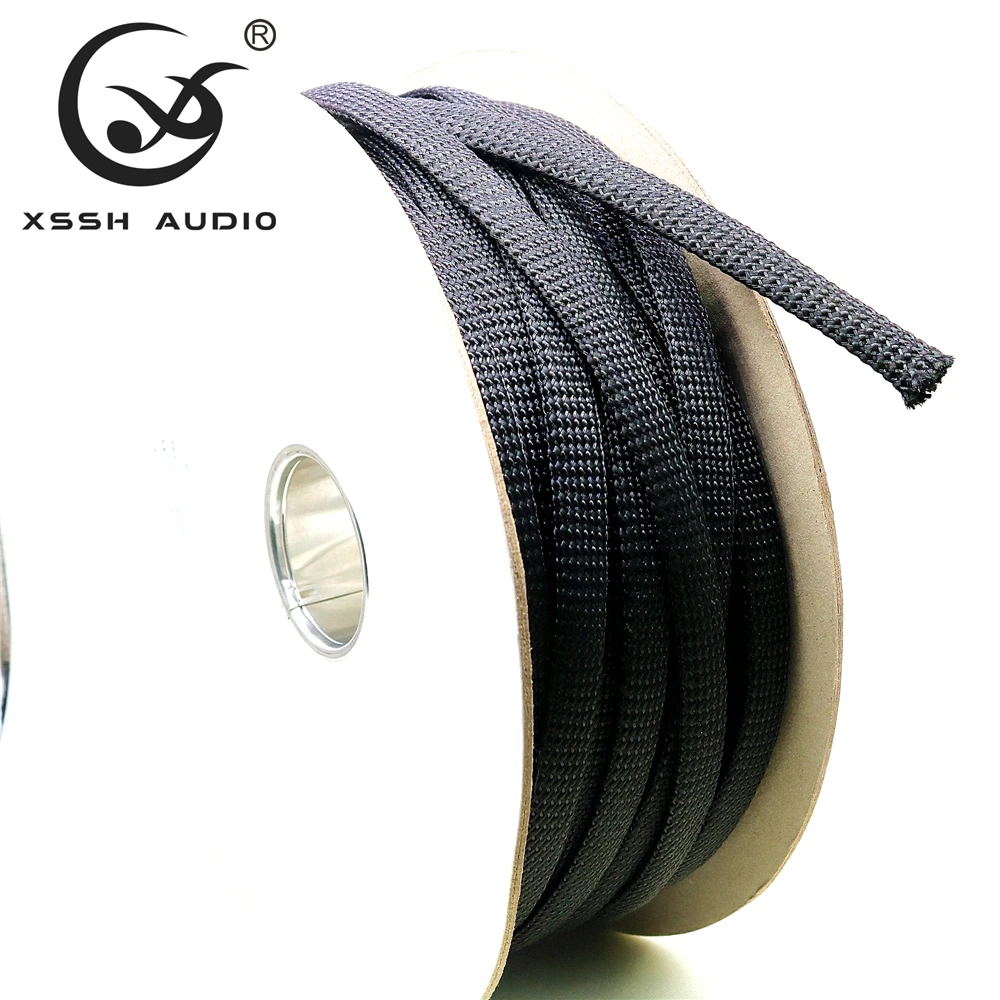 Yivo Xssh Oem mm mm 15 mm 20 mm 25m Preto Algodão Náilon Especial Amortecedor Trançado Manga Cabo Mangas Tubo Bainha 10m 20m - Image 3
