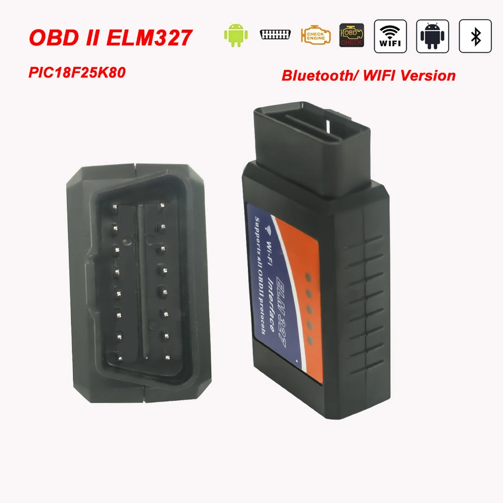 Диагностический тестер OBD2 ELM327 автомобильный считыватель кодов двигателя OBDII для