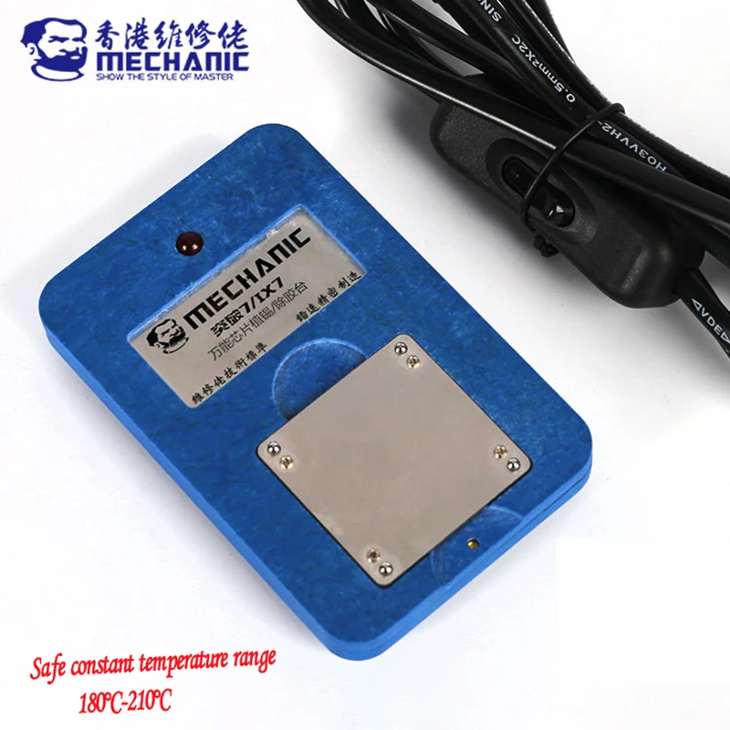 

MECHANIC TuPo7 IX7 IPhone mobile phone Universal chip tin planting glue removal platform Constant temperature 180° C repair tool
