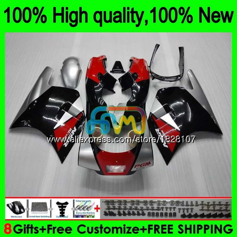 No. 1 Серебряный Красный blk NC35 RVF400R для HONDA ЛРВ 400 R 400R VFR400 R V4 89BS. 2 VFR400R NC24 95 96 97 98 1995 1996 1997 1998 обтекатель - Цвет: No. 1
