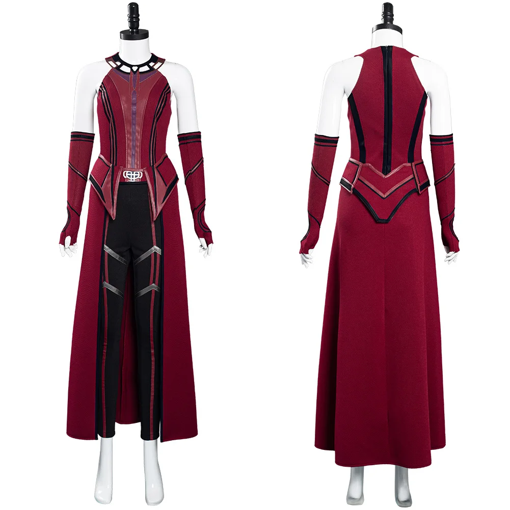 

Wandavision Cosplay Scarlet Witch Costume Outfits Battle Uniform Suit Halloween Carnival Costume