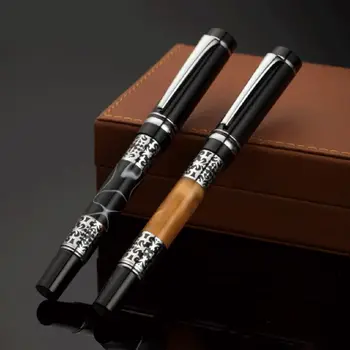 

0.5mm Metal Ballpoint Pen Acrylic Marble Roller Ball Luxury Business Men Signature Gift Writing Pens Office Stationery