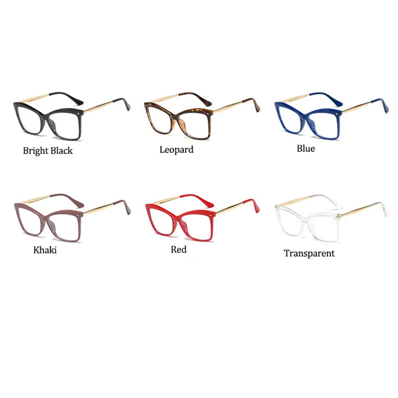 Occhiali Da Vista Donna Cat-Eye Vintage - Telaio In Plastica Moda Retro Con Lenti Trasparenti - Foto 8