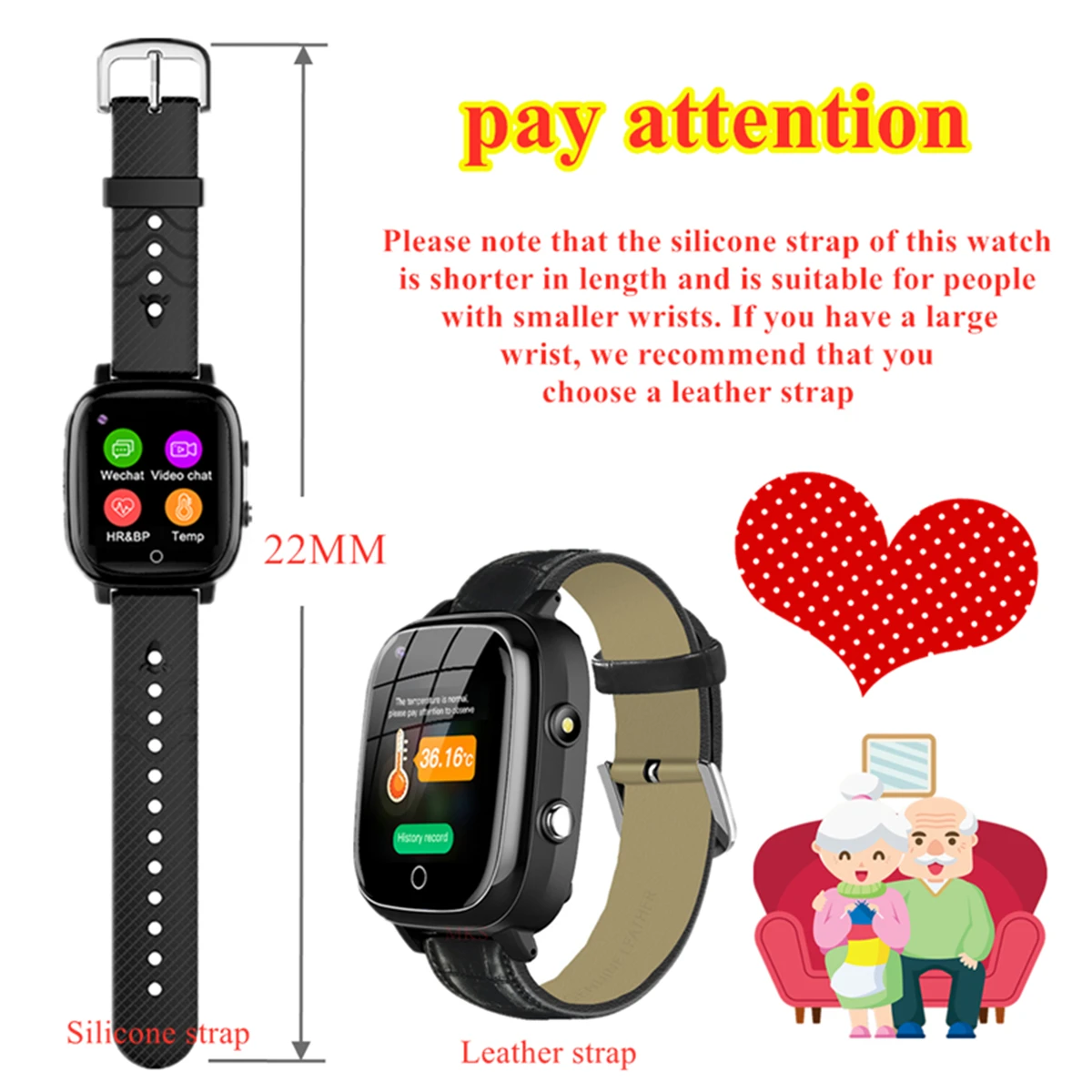 S5P 4G Elderly smart watch Smartwatch Heart Rate GPS WIFI Positioning Track Watch Voice Chat SOS Video Call Alarm Clock Old man