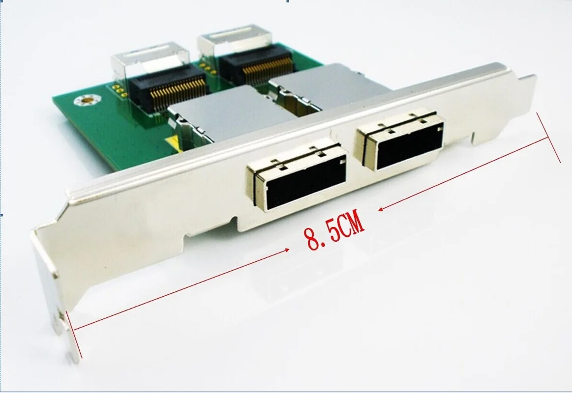 CableCreation Dual Mini SAS 26pin SFF-8088 to 36pin SFF-8087 Adapter in PCI Card Bracket 