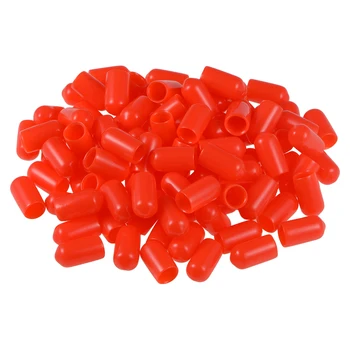 

uxcell 15Pcs 100Pcs Screw Thread Protectors Round End Cap Cover Cap for Furniture Electricity Red Flexible Insulated Durable