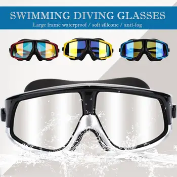

Swimming Goggles Adult Diving Beach Breaststroke Swimming Mirror Goggles 4color Anti Fog Swim PC