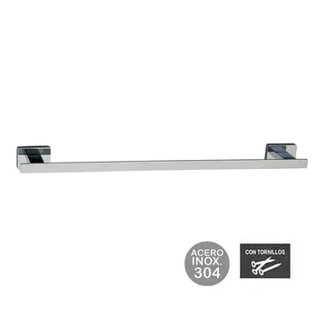

Kibath bar towels be. Made of stainless steel and chrome gloss finish, square shapes. Placement with screws