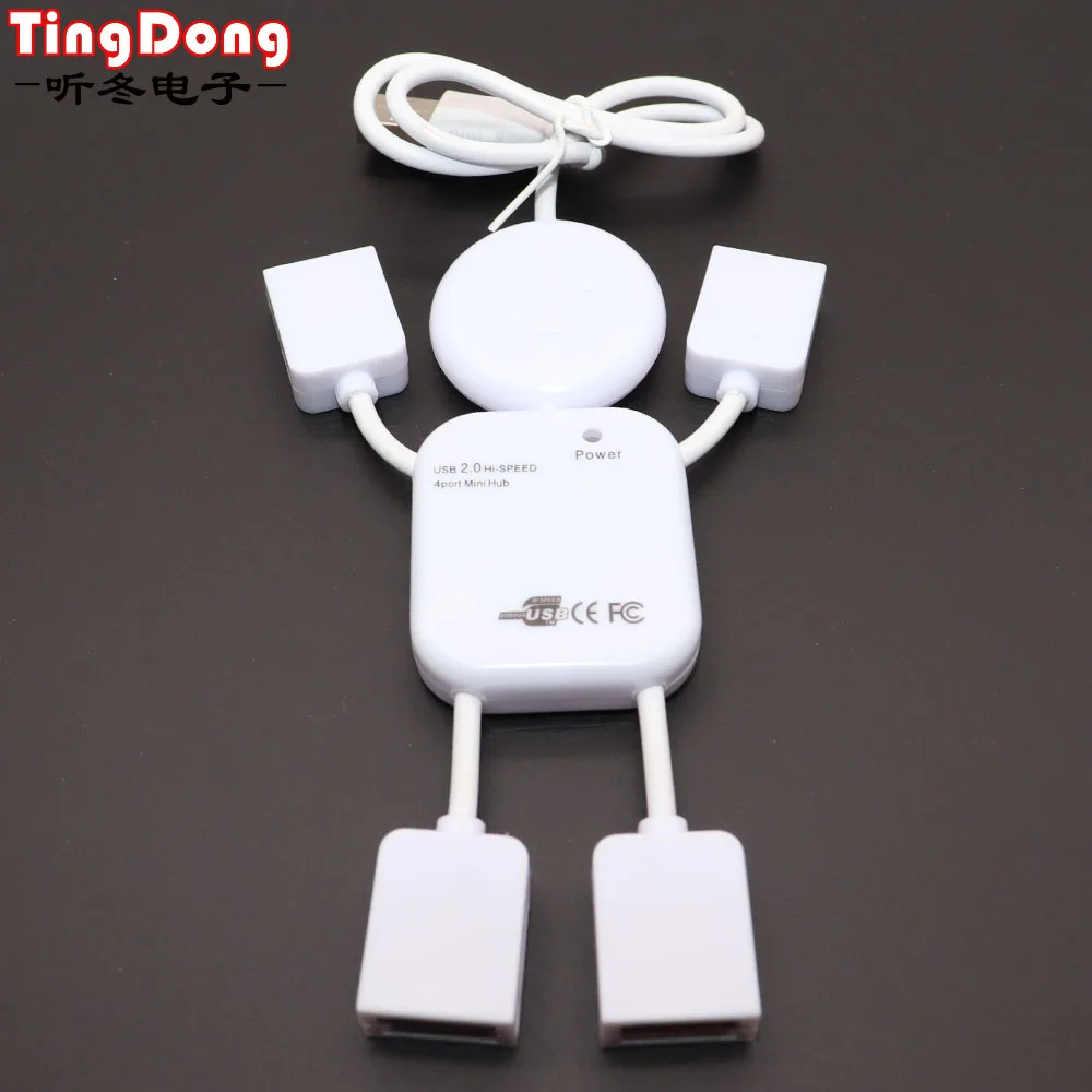 Высокоскоростной концентратор USB 2 0 с 4 портами мужской дизайн usb-хаб для ПК