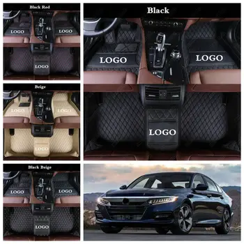 

Automobile Carpet Cover Car Floor Foot Mats for Honda Accord 2000-2020 Custom Leather Auto Foot Pads Waterproof Car Floor Mats