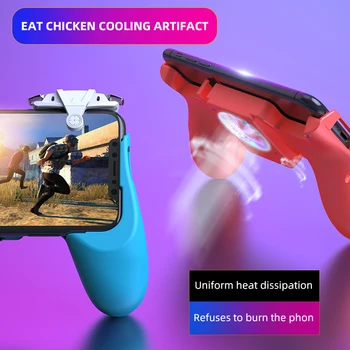 

PUBG Game Controller Gamepad Metal Trigger Shooting Free Fire Joystick For IOS Android Mobile Phone Gamepad With Cooling Fans