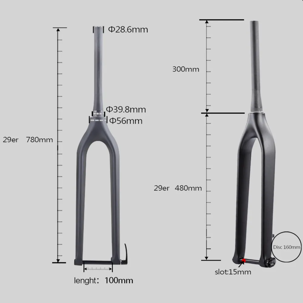 mtb carbon fork 29