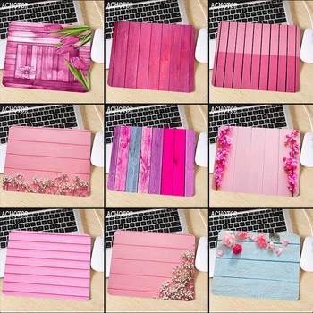 

Colourful Wood Wholesale And Retail Rubber Mousepad Pink Style Gaming Mouse Pad PC Computer Laptop Gaming Mice Mat For Gamer
