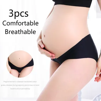 

3pcs Maternity Women's Panties Cotton Intimates Briefs Pregnant Women Underpants Breathable Clothes For Pregnant Women Underwear