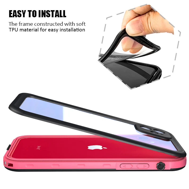 Водонепроницаемый чехол SHELBOX для телефона iPhone 11 Pro Max 360 защитный плавания SE 7 8 Plus XR