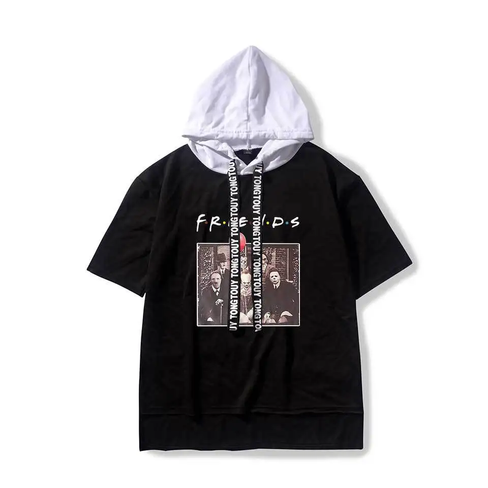 

QZHIHE Pennywise 3D Joker Sweater Hooded Sweatshirt Horror Friends Men's Women Pullover Hoodies It Chapter Two Casual Sportswear