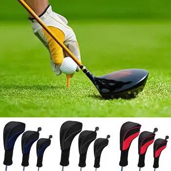 

3Pcs/Set Portable Golf Club Putter Head Elastic Long Neck Protective Case Cover
