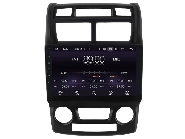 OTOJETA Android 9,0 плеер умный Автомобильный мультимедийный радио для 2008 Kia Sportage gps навигация по Bluetooth Полный сенсорный магнитофон