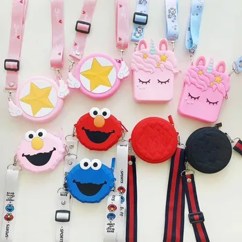 

Cute Cartoon Luxury Handbags Women Bags Designer Soft Silica Gel Shoulder Bags Portable Purses And Handbags Zipper Clutch Bags
