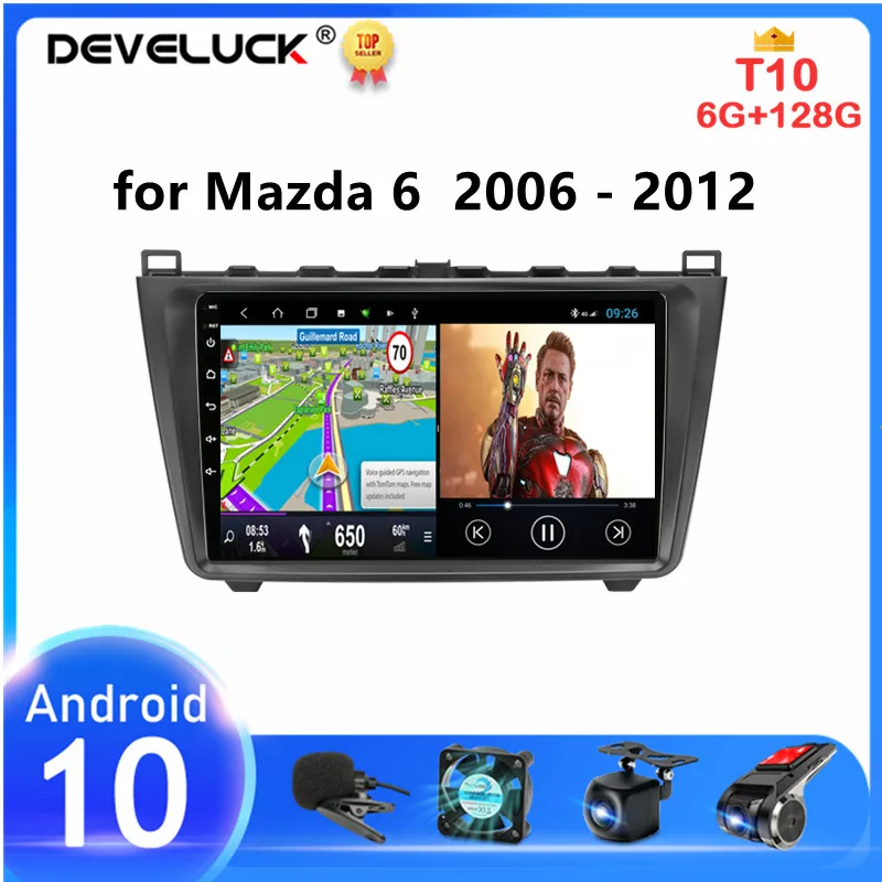 Android 10.0 2Din Car Stereo audio Radio for Mazda 6 Rui wing 2006-2012 Multimedia Video Touch Screen Player Speaker DVD GPS MP5 |