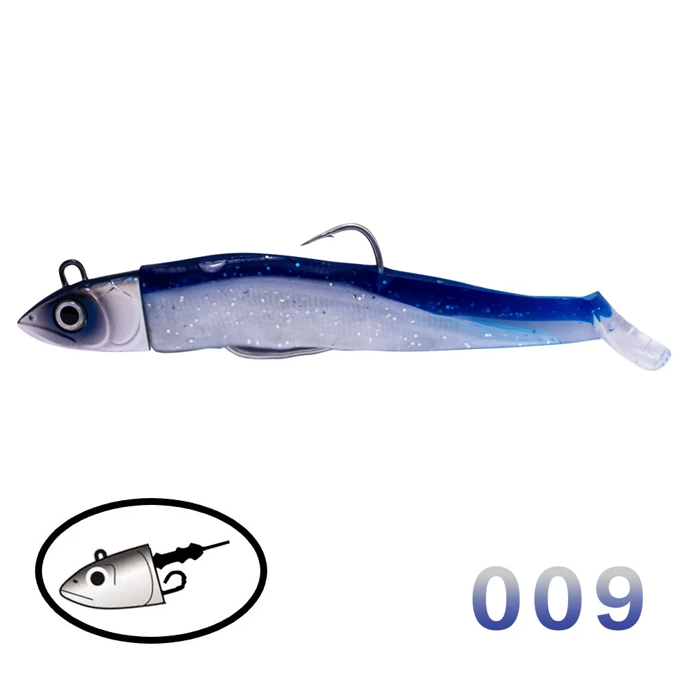 009 Hunthouse черный minnow вес головки 40g 60 90 г 120 на всю длину туловища на высоком каблуке 11 см, 12,5 см 13,5 см 15,5 см - Цвет: 009