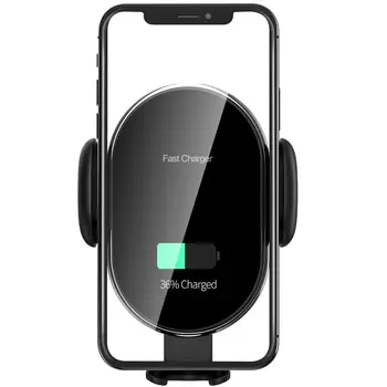 

10W Wireless Charging Car Phone Holder Strong Clamp with Charging Indicator Wireless Charger For iPhone Samsung S9 Car Charger