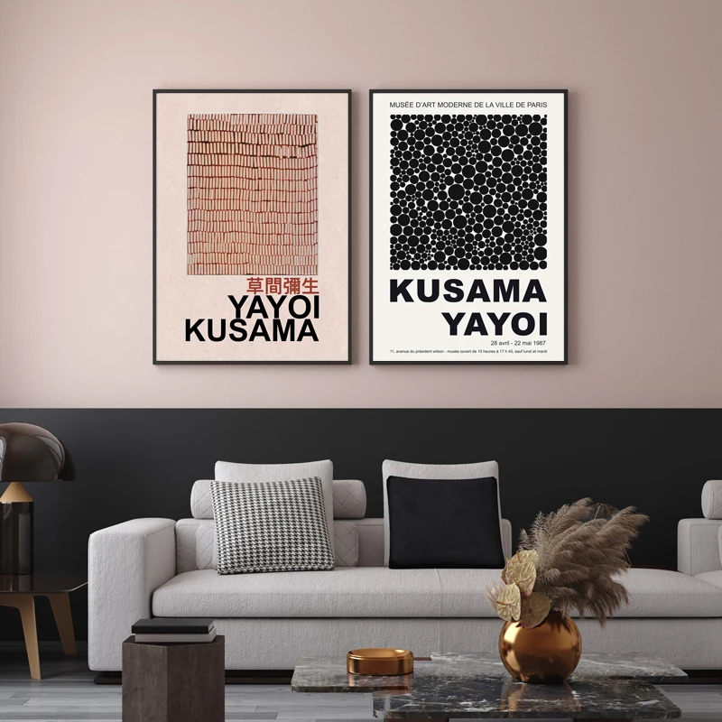 Yayoi-Kusama-Artwork-Exhibition-Posters-and-Prints-Gallery-Wall-Art-Pictures-Museum-Canvas-Painting-for-Living (1)