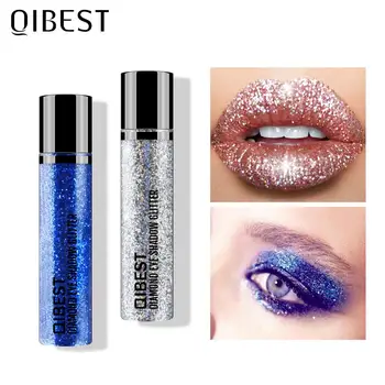 

QIBEST Glitter Eye Shadow 30 Colors Cosmetic Makeup Long Lasting Diamond Lips Makeup Nail Pigment Powder Cosmestic Body Glitter