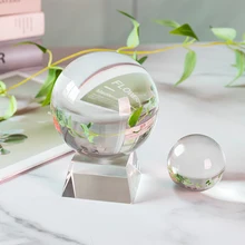 100 мм идеально Lensball прозрачный Стекло хрустальный шар K9 лечебная