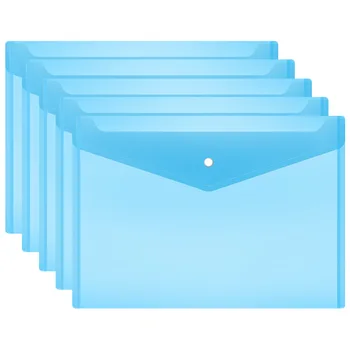 

200 Thick A4 File Holder Transparent Plastic File Bag Women's Snap for Student Test Paper Storage Bag Information