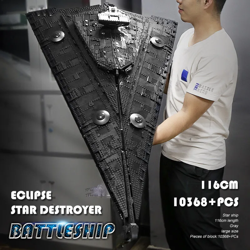 MOC Ultimate Millennium UCS Eclipse класс Дредноут совместим с сокола модель строительные блоки