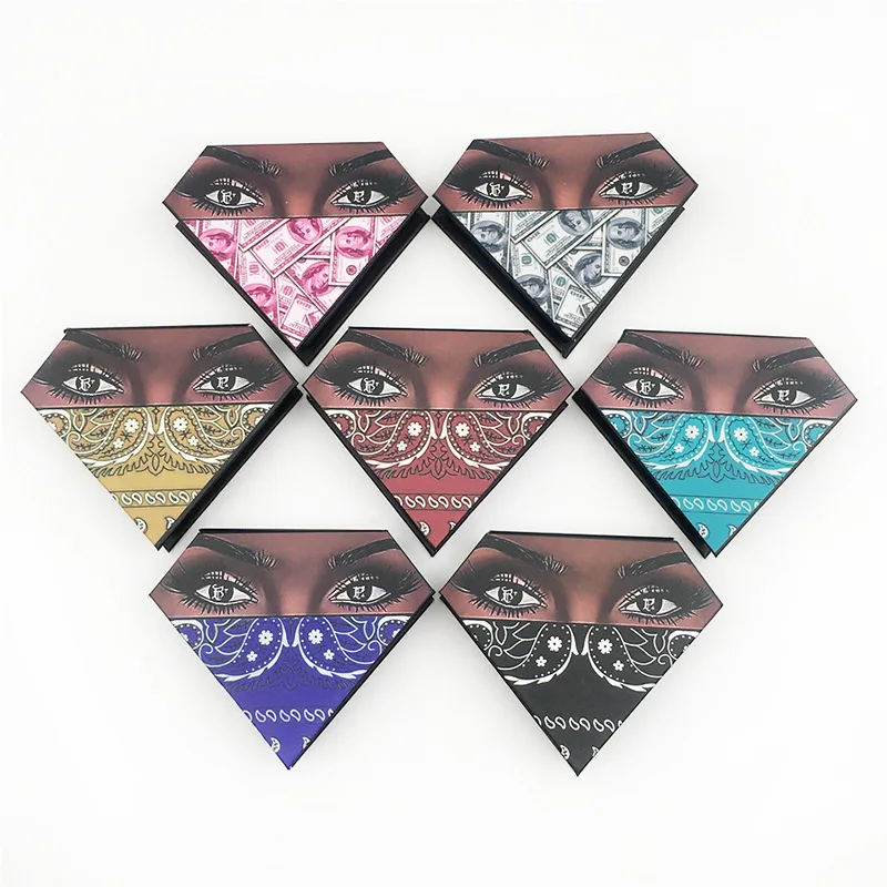 

10/pack Eyelash Packaging Box wholesale Lash Boxes Packaging Custom Logo Faux cils 3d Mink eyelashes magnetic case bulk vendors