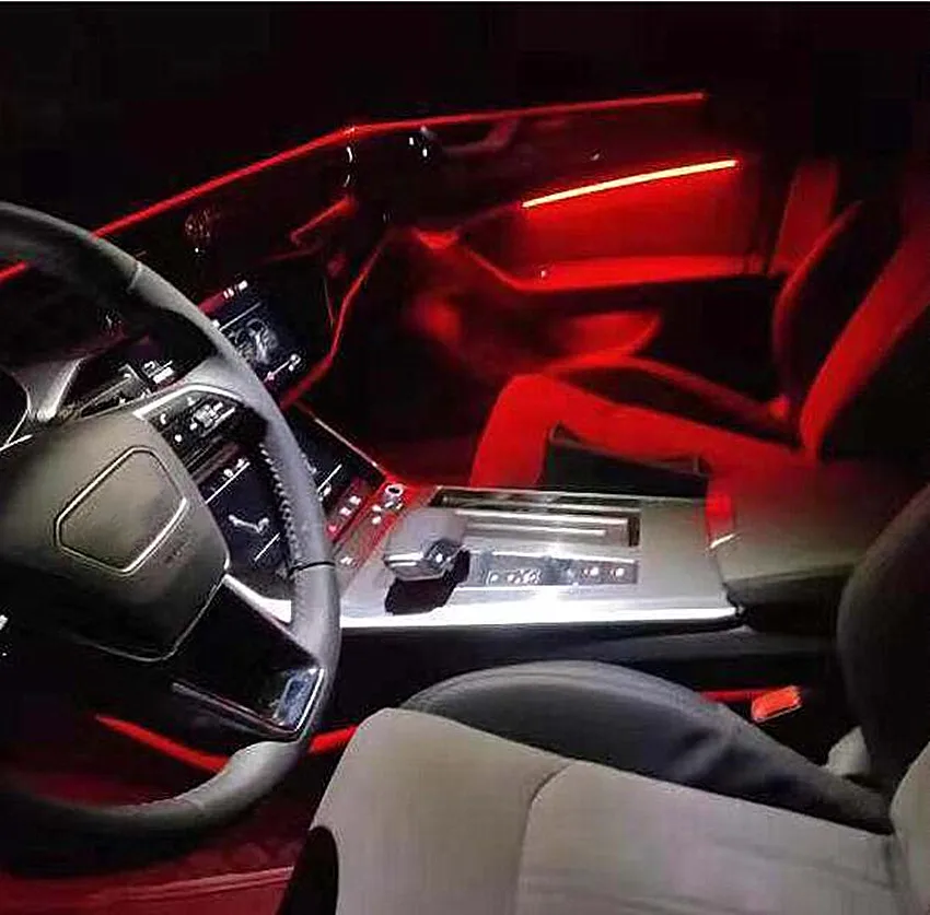 Оригинальное соглашение, 30 цветов, светодиодный свет для интерьера, атмосферный свет, свет для прибора Audi, A6L A6L A6 C8
