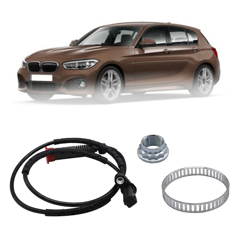 ABS Reluctor Ring & ABS Sensor Kit for BMW 1 Series (E81 E82 E87 E88) 2003 2014 Rear Car