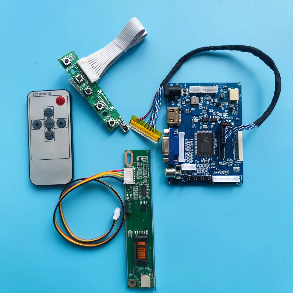 Контроллер пульта дистанционного управления 2AV + VGA LCD комплект мониторов для