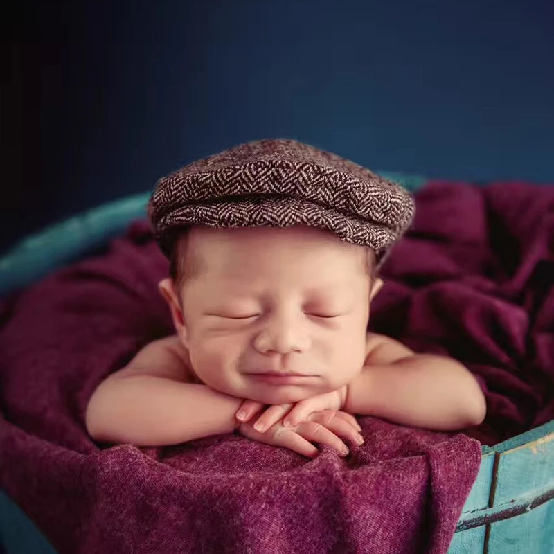 baby tweed cap