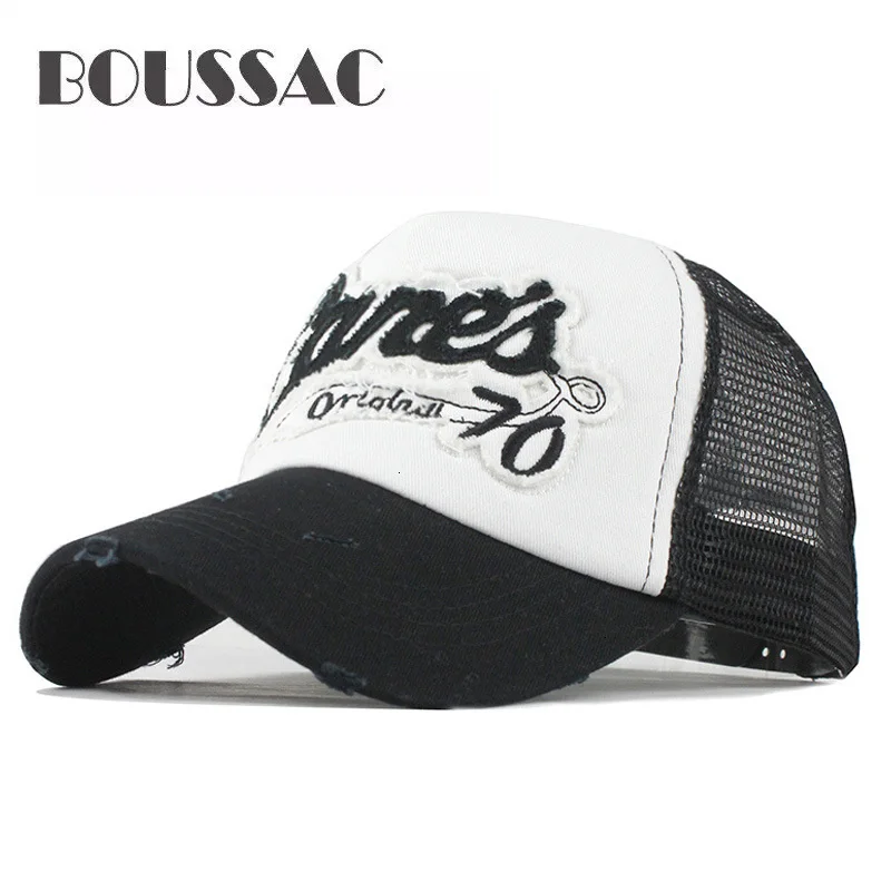 

BOUSSAC New Men's Baseball Cap Print Summer Mesh Cap Hats For Men Women Snapback Gorras Hombre Casual Hip Hop Caps Dad Hats