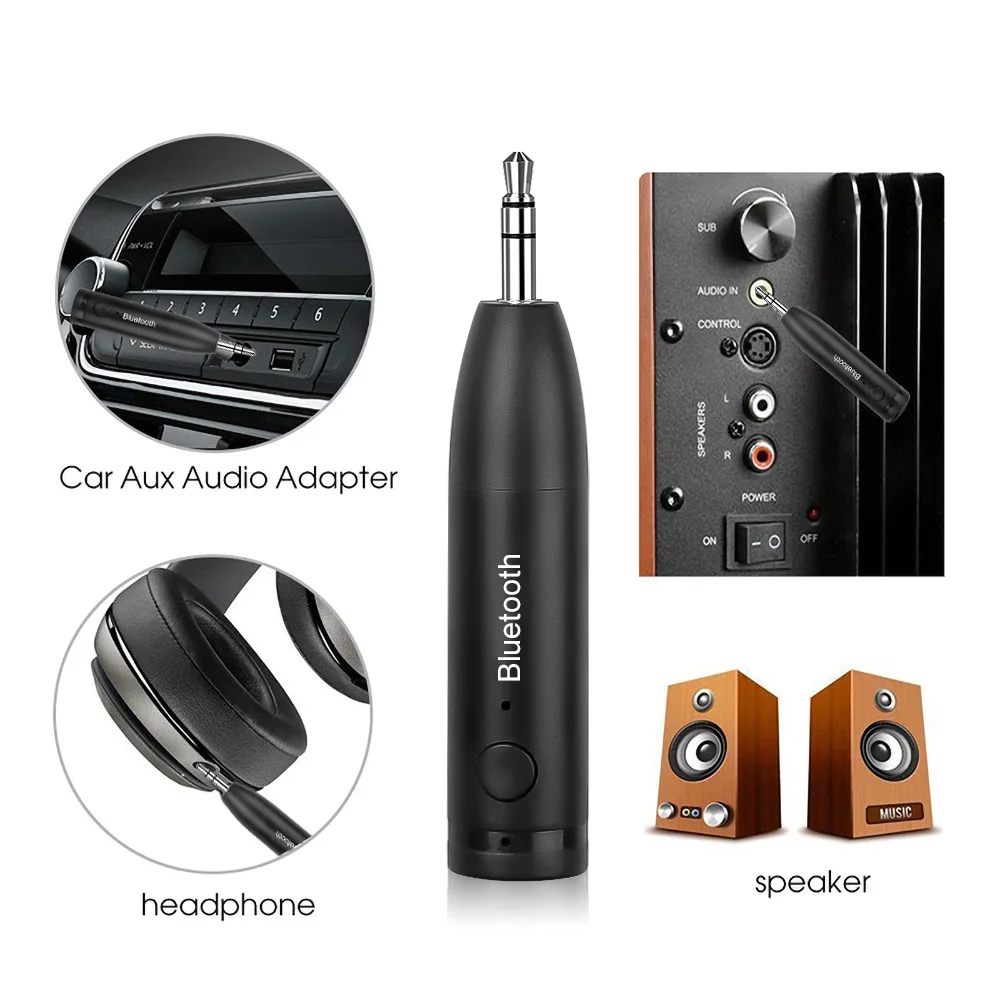 Bluetooth 5.0 Audio Receiver Receptor Wireless Music Adapter Converter for Headphones Car Aux Stereo Audio Adapter