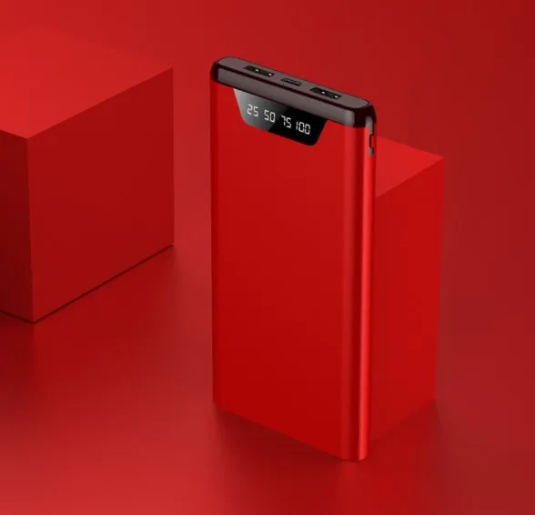 Внешний аккумулятор большой емкости на 30000 мАч пауэрбанк для iPhone Xiaomi батарея