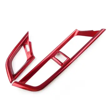 

Central Control Air vent trim Red Car Outlet Cover Fit For Honda Civic 10th 2016-2019