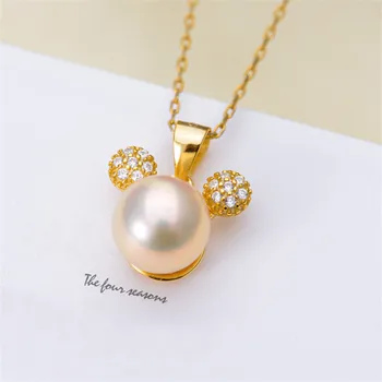 

5PCS/10PCS Wholesale Pearl Pendant Base diy Jewelry Making Bail Beads Cap Connectors Classic Pendants Findings for Women