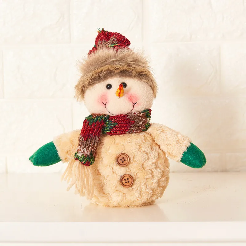 

1pc Snowman Ornaments Toy Merry Christmas Gift Snowman Doll Christmas Tree Hang Decorations for Home
